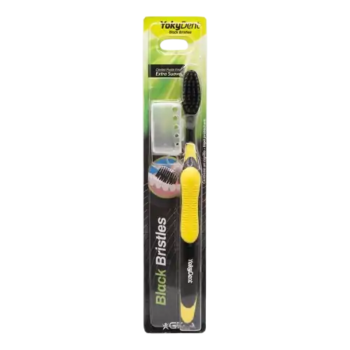 CEPILLO DENTAL ExtraSuave BLACK *1UND  PortaCepillo